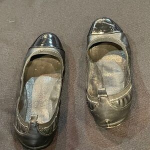 Loft Black Cap Toe Flats